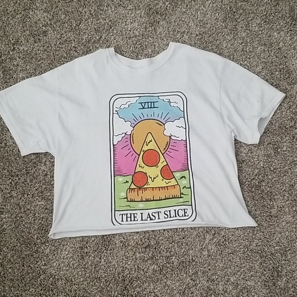 White Pizza Graphic Tee